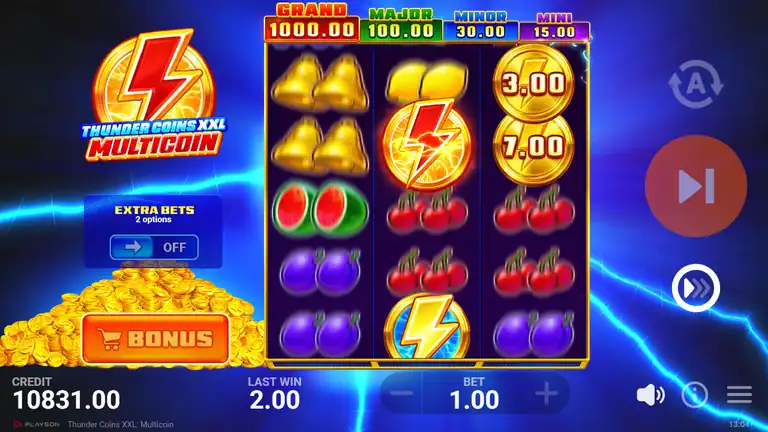 Thunder Coins XXL: Multicoin session checkpoint at spin 432